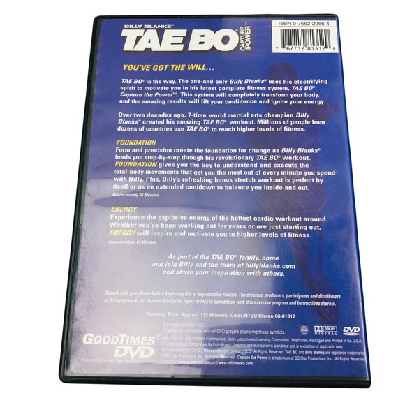 Billy Blanks Tae Bo 3 DVD Set - Foundation & Energy, Fat Blaster, AB Bootcamp - Picture 6 of 7